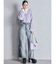ハイウエストside slit GYDAワイドデニムパンツ