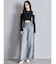 ハイウエストside slit GYDAワイドデニムパンツ