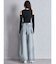 ハイウエストside slit GYDAワイドデニムパンツ