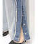 ハイウエストside slit GYDAワイドデニムパンツ
