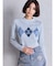 Symmetry GYDA ARGYLEニットトップス