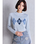 Symmetry GYDA ARGYLEニットトップス