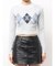 Symmetry GYDA ARGYLEニットトップス