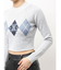 Symmetry GYDA ARGYLEニットトップス