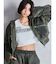 pigment processed hoodieブルゾン