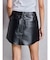 フェイクレザースカートライクショートパンツ