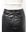 フェイクレザースカートライクショートパンツ