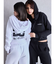 GYDA×DC OE LOGOショートスウェットZIP UPパーカー