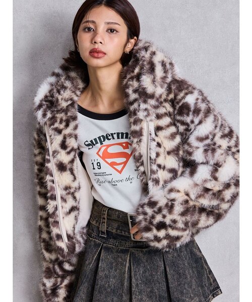 m@プロフ必見 GGエコファーショートフードコート GGエコファーショートフードコート｜ジェイダの通販｜&mall（アンド