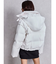 2WAYフェイクレザーミドル丈ダウンコート