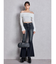 ハイウエストleg lengthフレアデニムパンツ