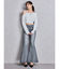 ハイウエストleg lengthフレアデニムパンツ