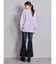 ハイウエストleg lengthフレアデニムパンツ