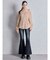 ハイウエストleg lengthフレアデニムパンツ
