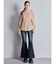 ハイウエストleg lengthフレアデニムパンツ