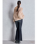 ハイウエストleg lengthフレアデニムパンツ
