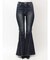 ハイウエストleg lengthフレアデニムパンツ