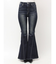 ハイウエストleg lengthフレアデニムパンツ