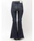 ハイウエストleg lengthフレアデニムパンツ