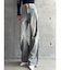 【TINY】ハイウエストKNEEダメージワイドデニムパンツ