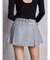 belt designプリーツスカートライクショートパンツ