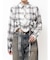 ドロストショートGRUNGEチェックシャツ