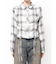 ドロストショートGRUNGEチェックシャツ
