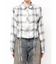 ドロストショートGRUNGEチェックシャツ