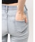 ハイウエストBASICフレアデニムパンツ
