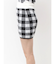 CHECK shaggy ニットスカートライクショートパンツ