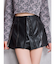 フェイクレザーレイヤーショートパンツ