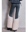 ハイウエスト LEG 2WAY ECO FURサイドレースアップフレアデニムパンツ