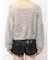 シャギーショートLOOSEニットトップス