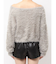 シャギーショートLOOSEニットトップス