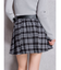 ベルトSETチェックプリーツスカートライクショートパンツ