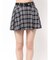 ベルトSETチェックプリーツスカートライクショートパンツ