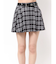 ベルトSETチェックプリーツスカートライクショートパンツ