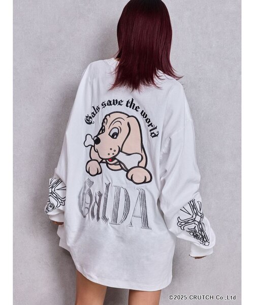 GYDA×GALFY original cross long Tシャツ｜ジェイダの通販｜&mall