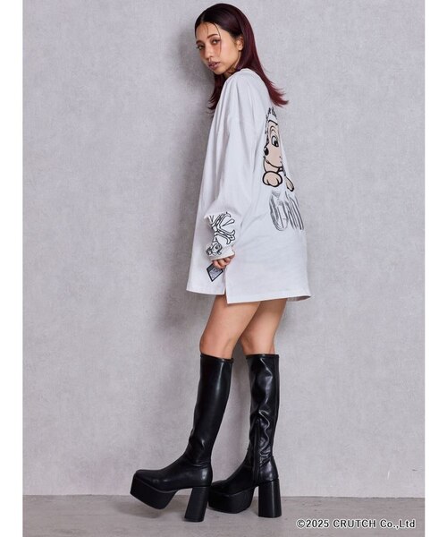 GYDA×GALFY original cross long Tシャツ｜ジェイダの通販｜&mall