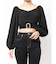 bijouバックルlong sleeveブラウス