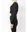 bijouバックルlong sleeveブラウス