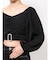 bijouバックルlong sleeveブラウス