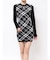GG embroideryラメCHECKニットワンピース