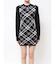 GG embroideryラメCHECKニットワンピース