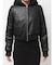 Hoodie Fake Leatherコート