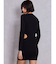 LONG SLEEVE SIDE OPEN ニットミニワンピース