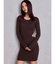 LONG SLEEVE SIDE OPEN ニットミニワンピース