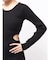 LONG SLEEVE SIDE OPEN ニットミニワンピース