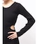 LONG SLEEVE SIDE OPEN ニットミニワンピース