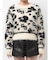 GG Leopardシャギーショートニットトップス